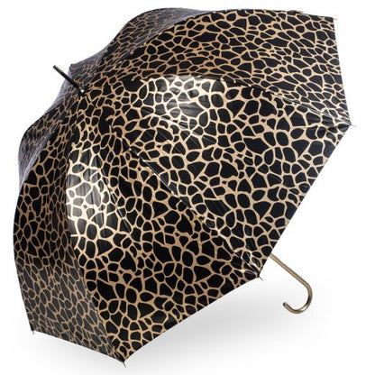 Gold Metallic Giraffe Print Umbrella