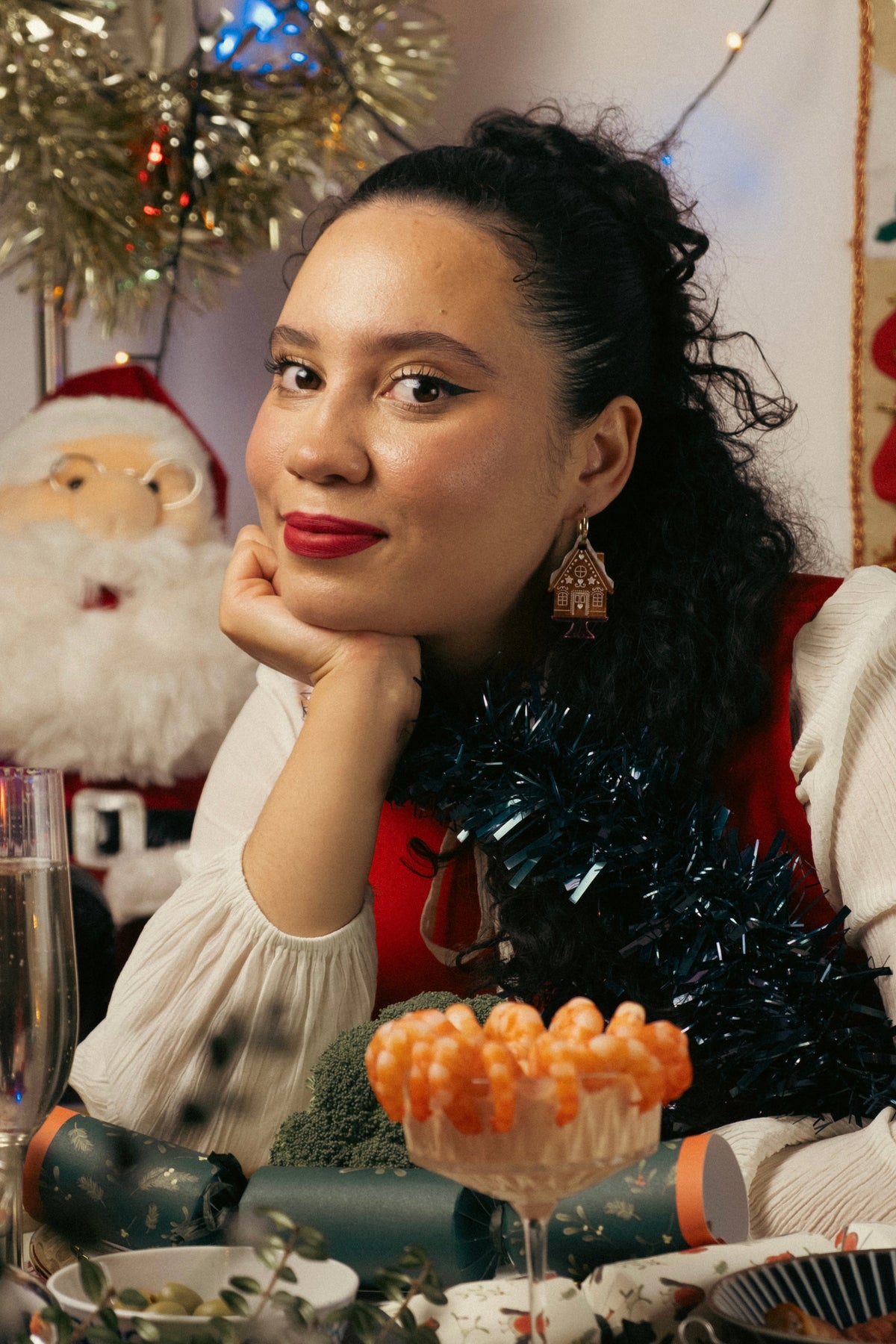 Gingerbread House Hoop Earrings | Christmas Jewellery