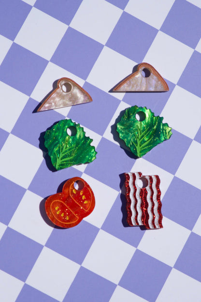 BLT Sandwich Hoop Earrings | Food Jewellery