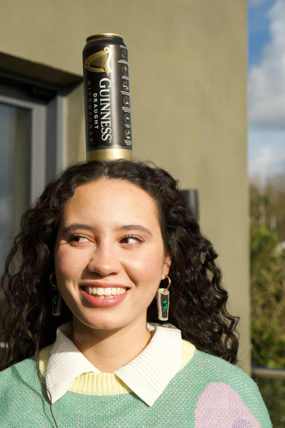 Shamrock Stout Hoop Earrings | Irish Statement Jewellery
