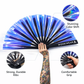 XL Festival Fan - Iridescent, Blue Temptress