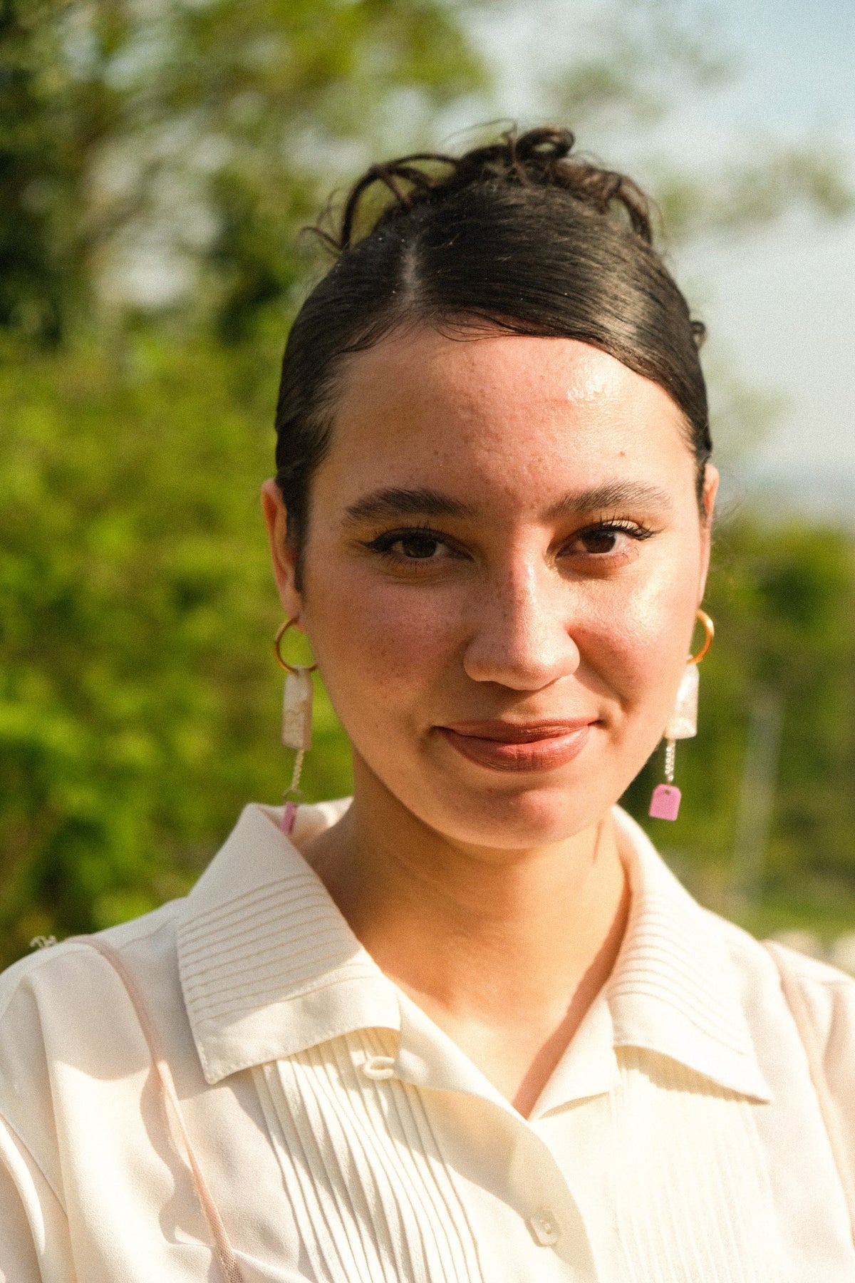 Tea Bag Hoop Earrings | Quirky Food Jewellery