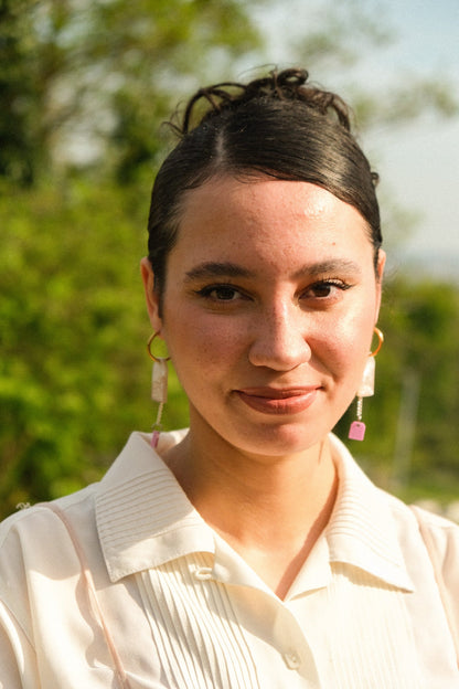 Tea Bag Hoop Earrings | Quirky Food Jewellery