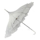 Frilly Pagoda Umbrella - White