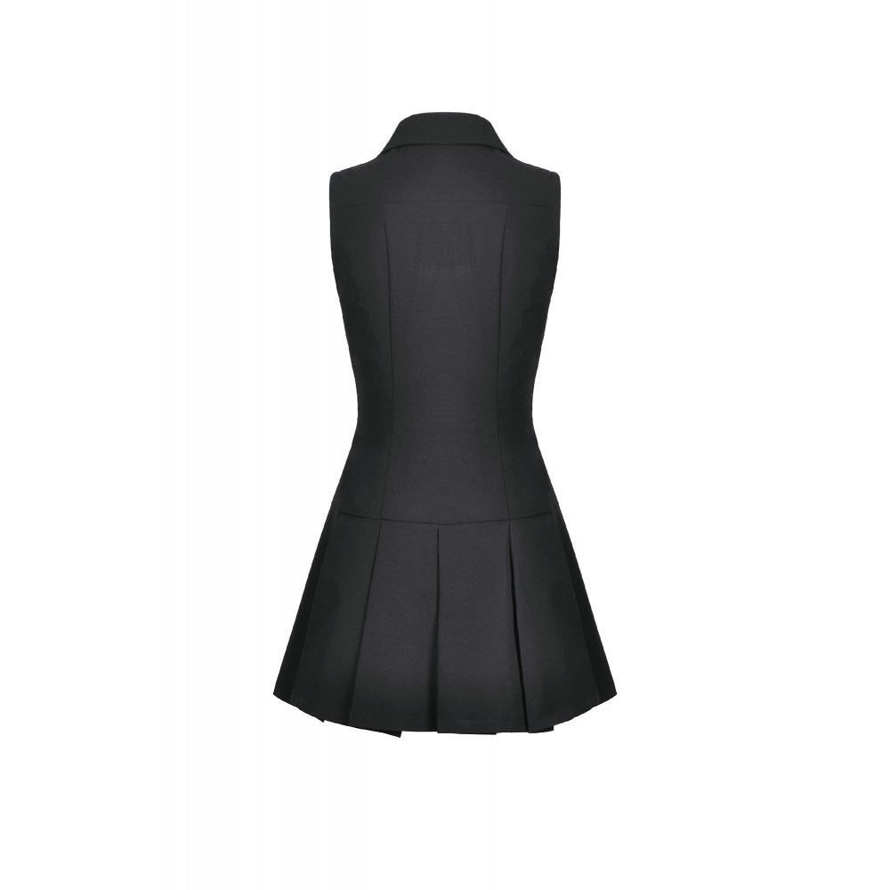 Black Corset Mini Dress with Lace-Up Details | Dark In Love