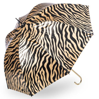 Gold Metallic Zebra Print Umbrella