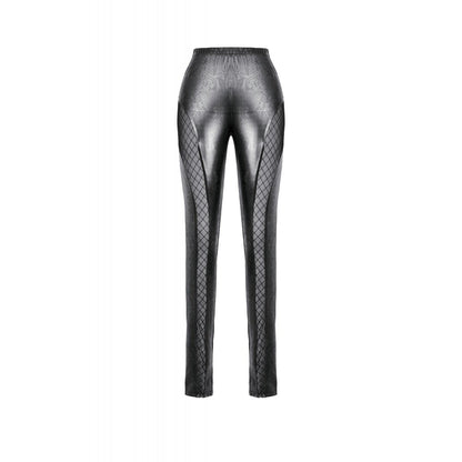 Black Serpentine Mesh Panel Rave Leggings | Dark in Love