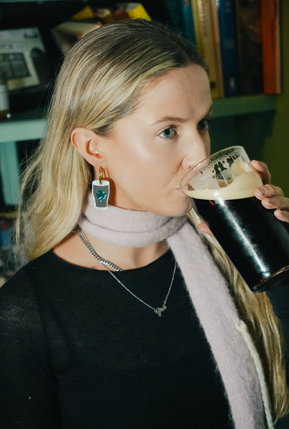 Shamrock Stout Hoop Earrings | Irish Statement Jewellery