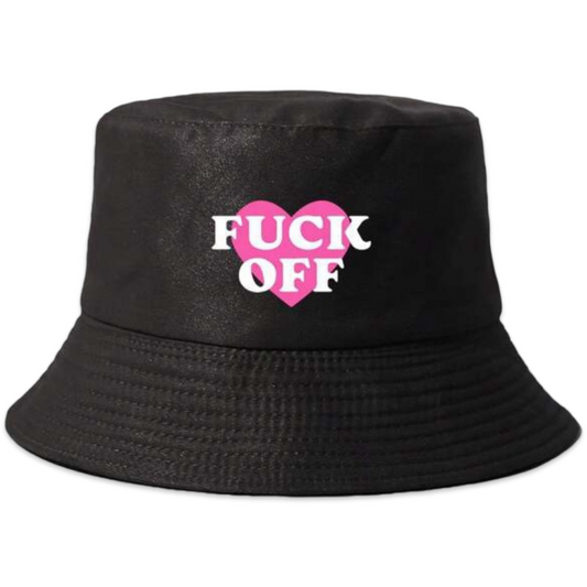 Fuck Off Bucket Hat - Black