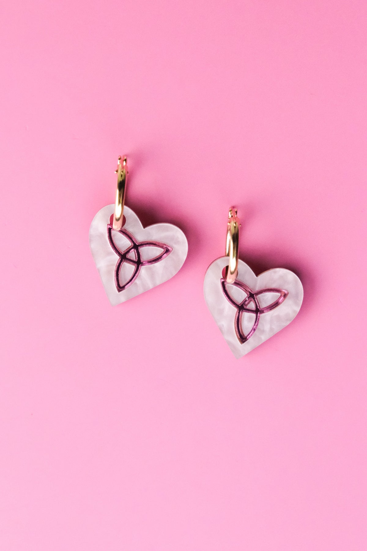 Trinity Knot Hoop Earrings | Celtic Jewellery