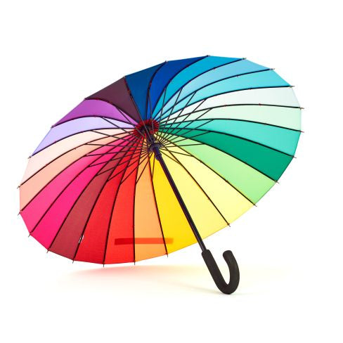 Umbrella - Large and Regular, 24 Panel, Rainbow