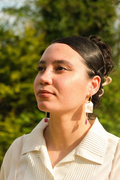 Tea Bag Hoop Earrings | Quirky Food Jewellery