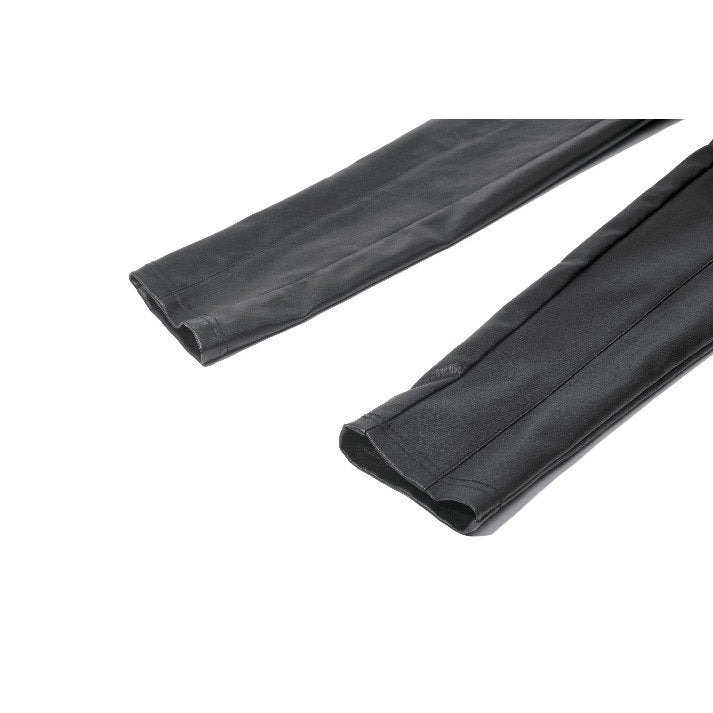 Black Leather-Look Strap Detail Rave Trousers | Dark in Love