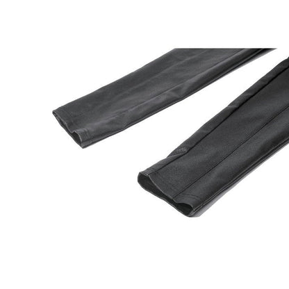 Black Leather-Look Strap Detail Rave Trousers | Dark in Love