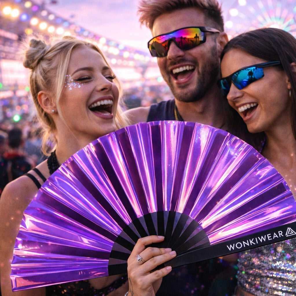 XL Festival Fan - Iridescent, Party Purple