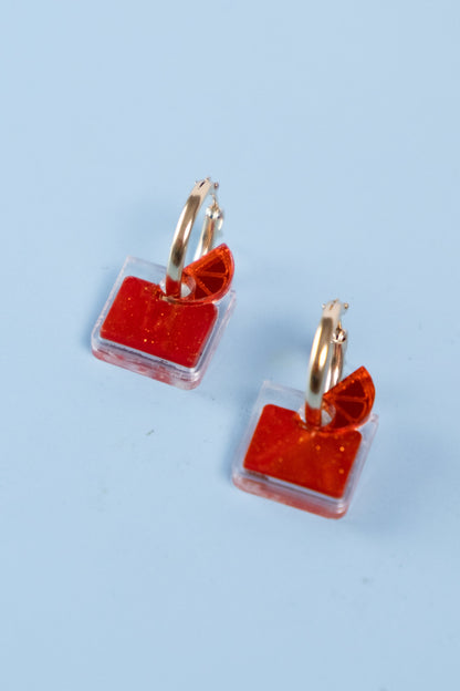 Negroni Hoop Earrings | Cocktail Statement Jewellery