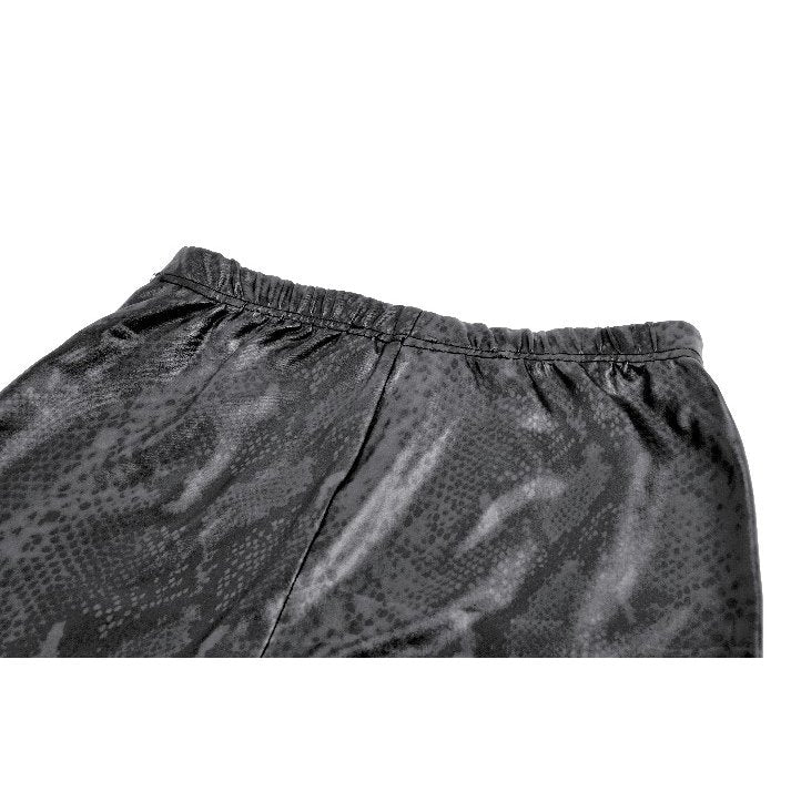 Black Serpentine Mesh Panel Rave Leggings | Dark in Love