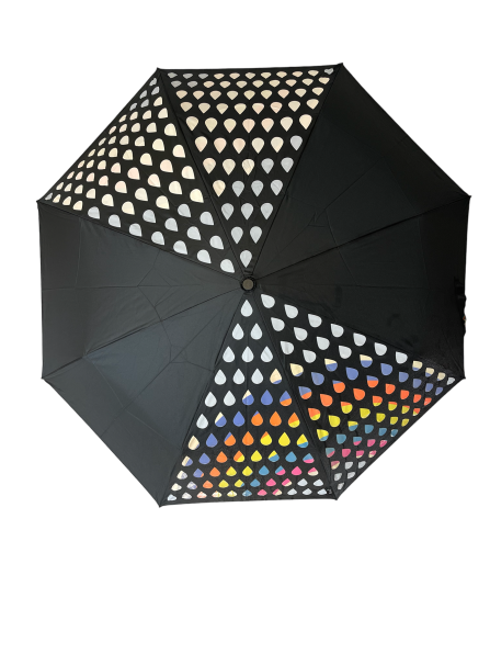Umbrella - Large Colour Changing Rainbow Raindrops