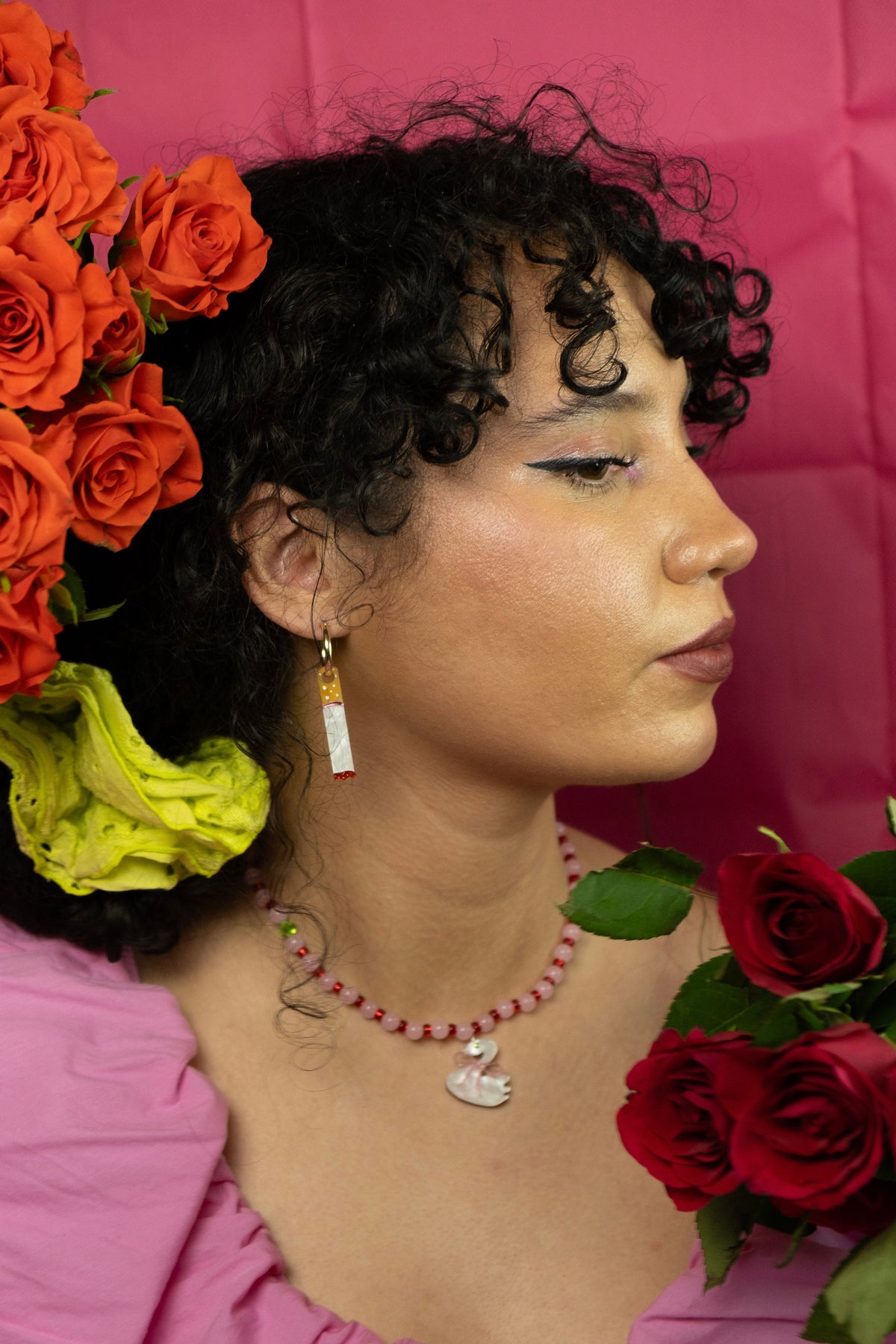 Cigarette Hoop Earrings | Smoking-Inspired Jewellery