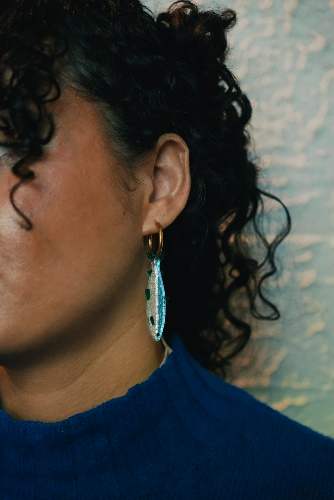 Belfast Big Fish Hoop Earrings | Irish Statement Jewellery