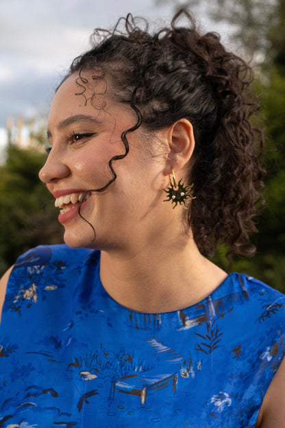 Peaceful Sun Hoop Earrings | Sun Jewellery