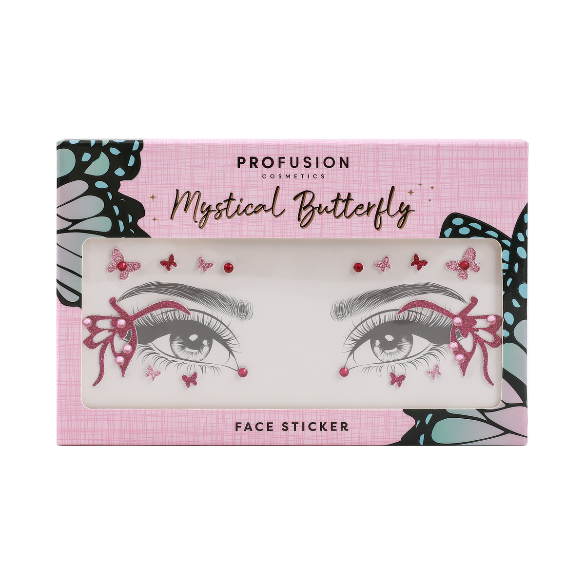 Profusion Mystical Butterfly Face Stickers