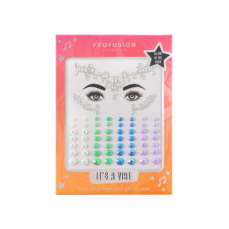Profusion It’s A Vibe Glow In The Dark Face & Body Gems