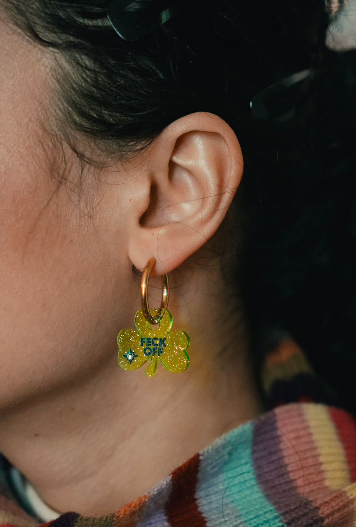 Feck Off Hoop Earrings | Irish Statement Jewellery