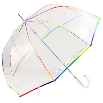 Transparent Rainbow Dome Umbrella