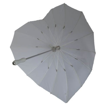 White Heart Shaped Umbrella