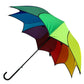 Batwing Umbrella - Multicoloured Rainbow