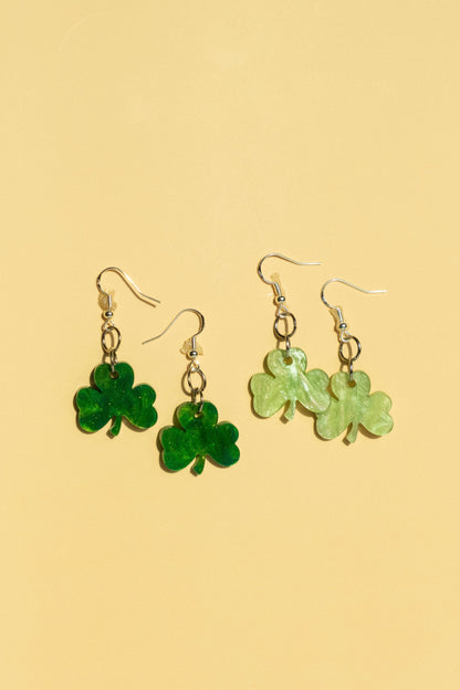 Handmade Shamrock Earrings | Irish Statement Jewellery