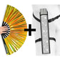 XL Festival Fan - Iridescent, Golden Goddess