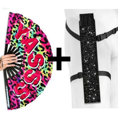 Yasss Rainbow Leopard XL Festival Fan