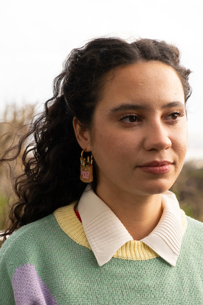 Spice Bag Hoop Earrings | Food Statement Jewellery