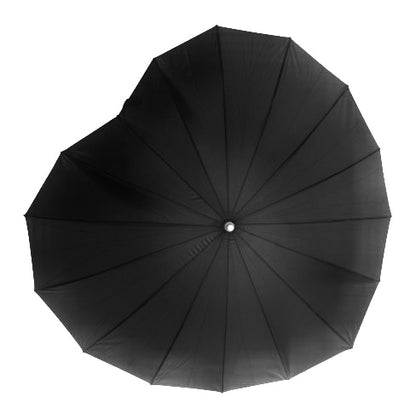 Black Heart Shaped Umbrella
