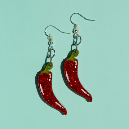 Chilli Pepper Earrings | Spicy Statement Jewellery