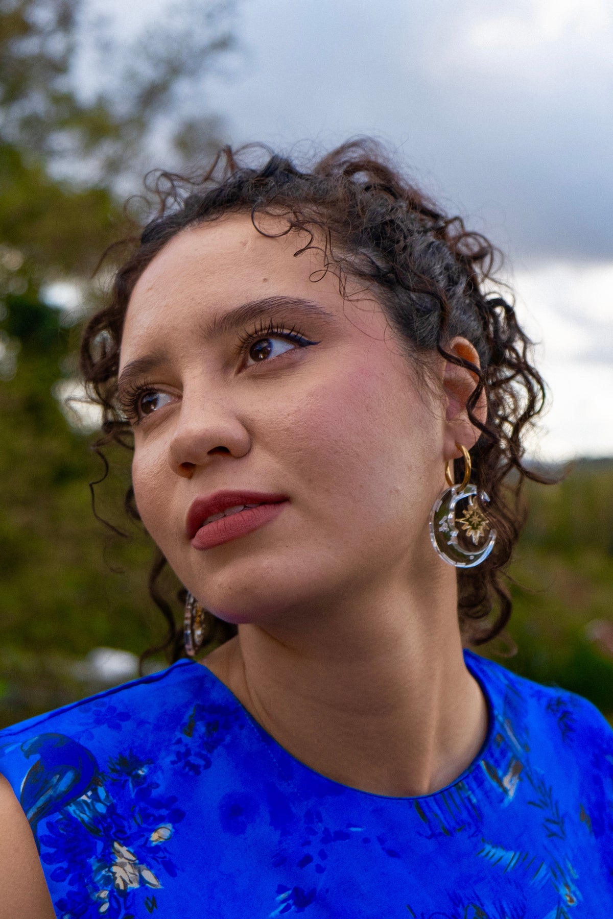 Shining Illumination Hoop Earrings | Celestial Jewellery
