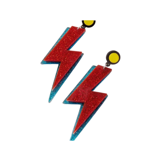 Earrings - Oversized lightning drops