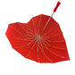 Heart Shaped Umbrella - Red