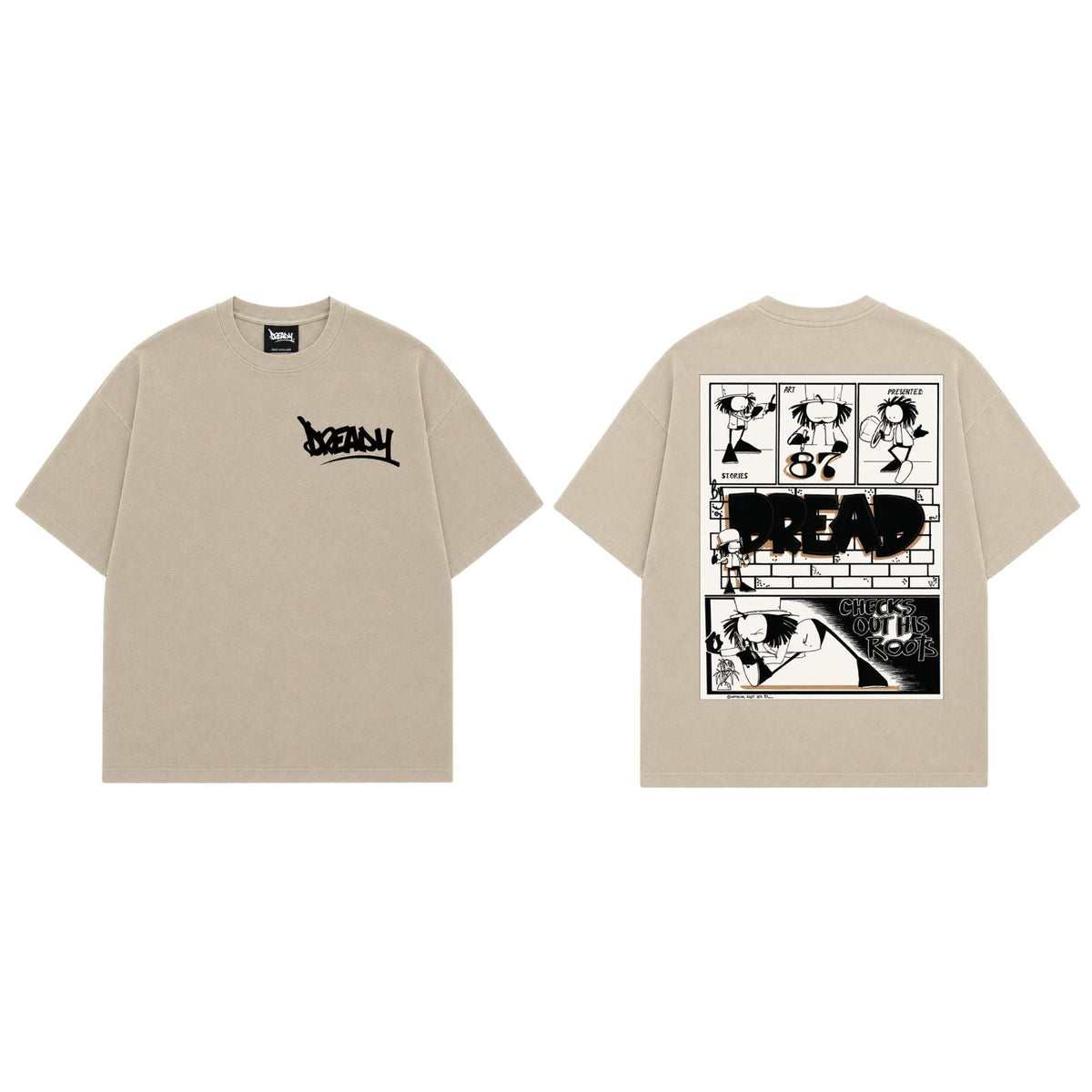 Dready Check Out My Roots T-shirt product view showing the garment and graphic print.