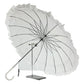 Frilly Pagoda Umbrella - White