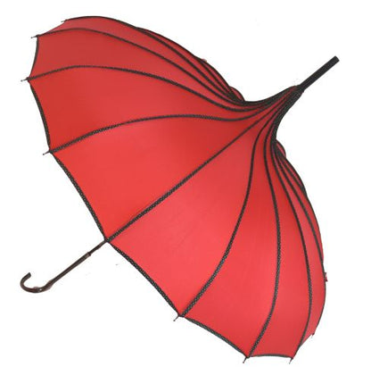 Red Piped Pagoda Umbrella