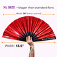 XL Festival Fan - Iridescent, Raunchy Red