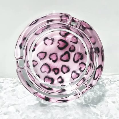 Pink Furry Hearts Ashtray