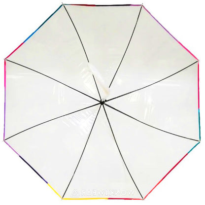 Transparent Rainbow Dome Umbrella