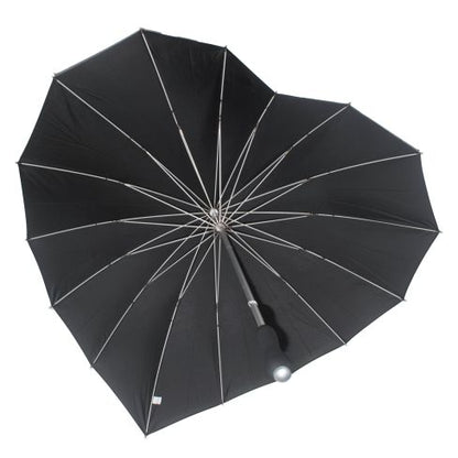 Black Heart Shaped Umbrella