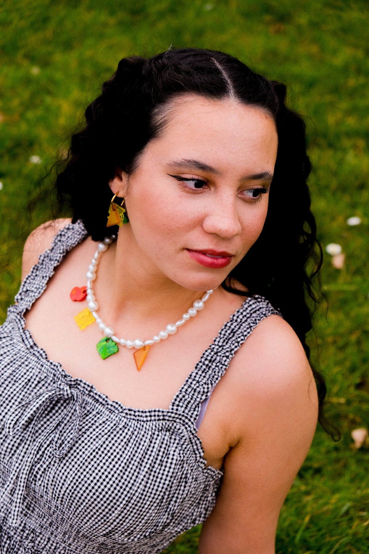 Sandwich Pearl Necklace | Food Statement Jewellery