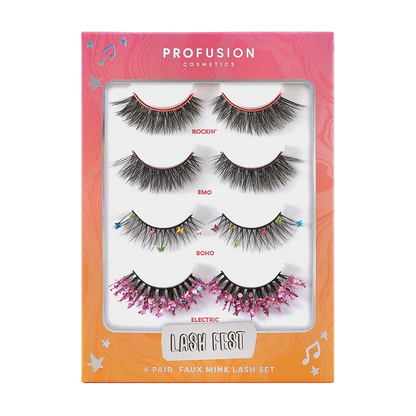 Profusion It’s A Vibe Lash Fest – 4 Pair Faux Mink Lash Set