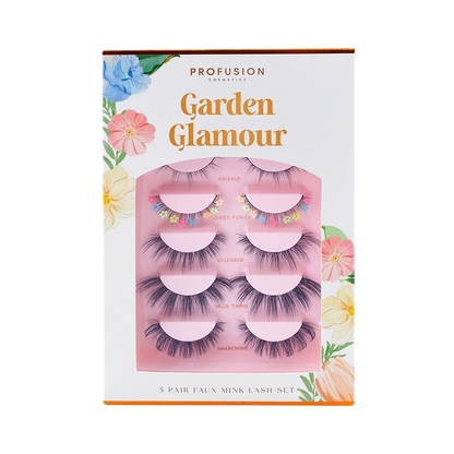 Profusion Petal Perfect Glamour Garden – 5 Pair Faux Mink Lash Set